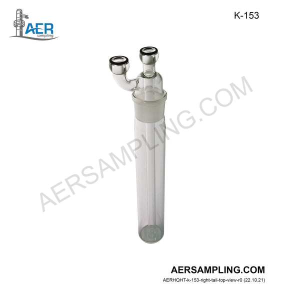 Aer Sampling product image K-153 plain impinger kit viewed from right tail top