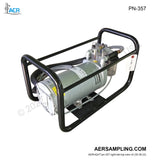 Aer Sampling product image PN-357 220-240V leak free stack testing pump assembly viewed from right tail top