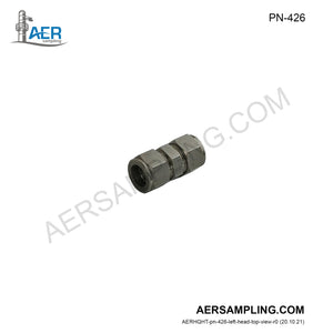 Aer Sampling product image PN-426 SUS 5/8 inch union viewed from left head top
