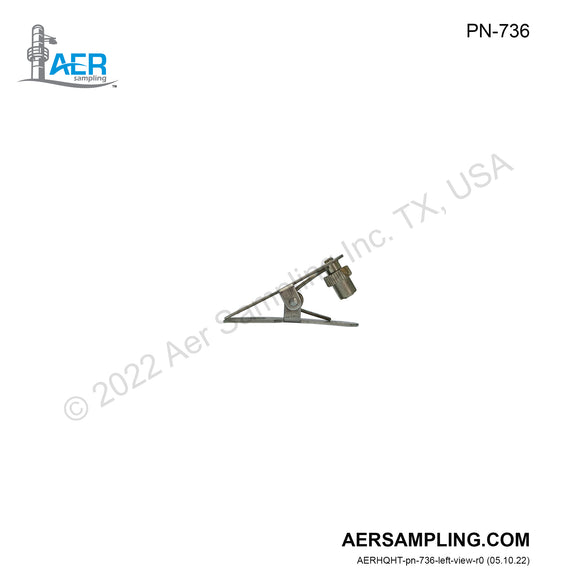 Aer Sampling product image PN-736 Size 12/5 Clamps viewed from left